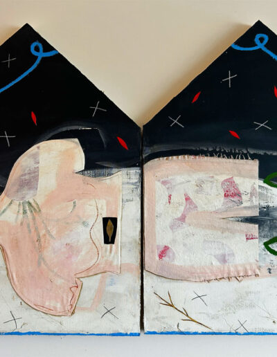Rue Obscura - 41’x60’ - Canvas collage on Panel with Oil Mixed Media and Gold